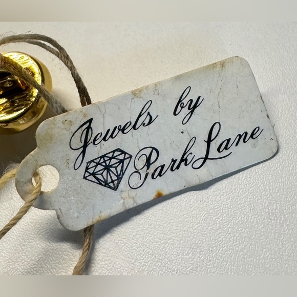 VTG ‘Jewels by Park Lane’ Rhinestone Crystal Gold-Tone Pendant Necklace - Picture 10 of 16